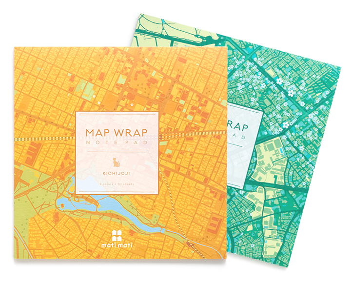 MAP WRAP NOTEPAD