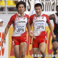 2013モスクワ世界陸上　4×100mリレー 藤光謙司01