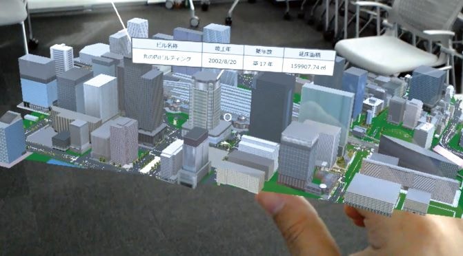 東京駅周辺の「3D地図データ」と建物情報の活用イメージ