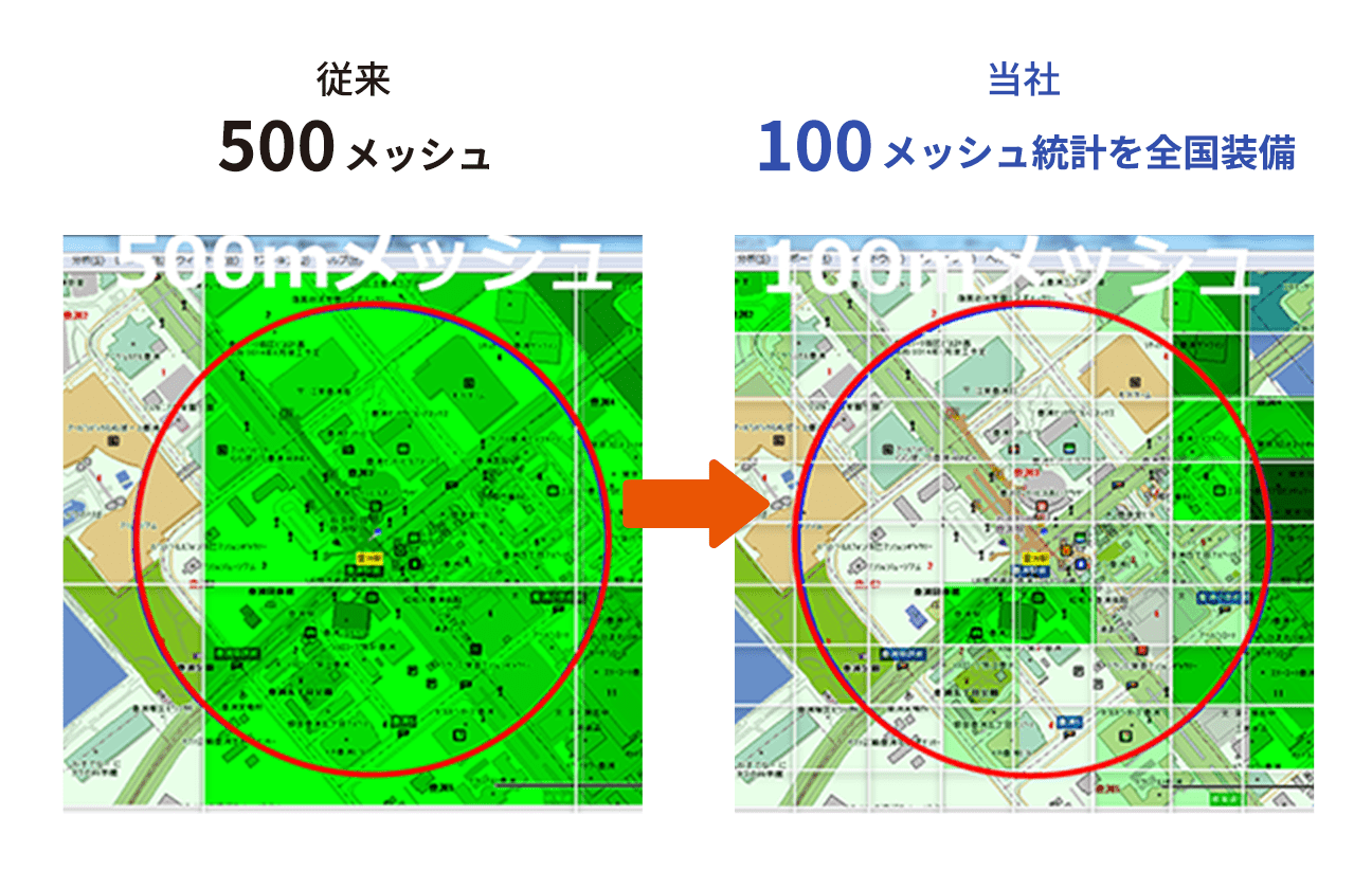 メッシュ統計地図データ