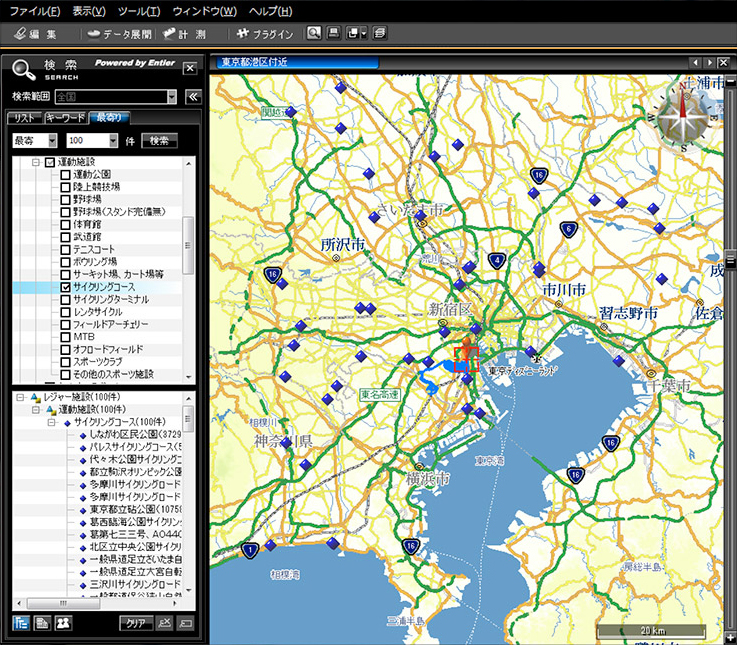 おすすめサイクリングマップを公開中！「ゼンリン電子地図帳Ｚi18」