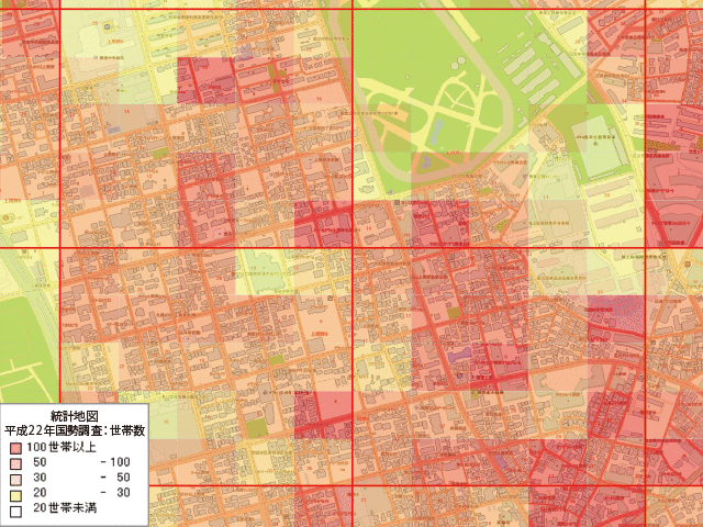 メッシュ統計地図データ