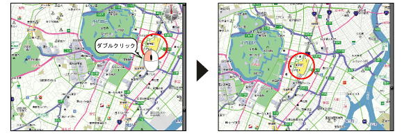 中心点地図表示イメージ図